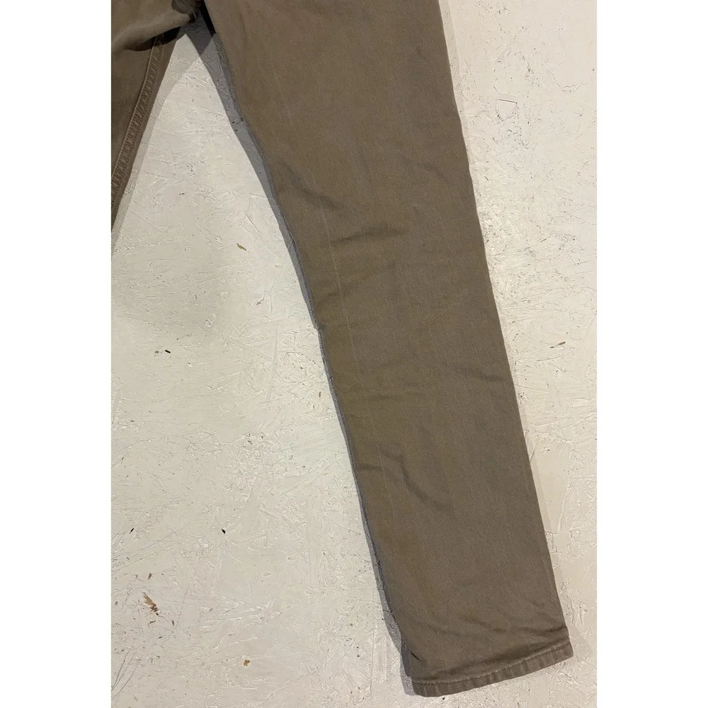 Levi's 511 Slim Fit Jeans Mens 34x32 Khaki Tan Denim Stretch Casual Modern Pants